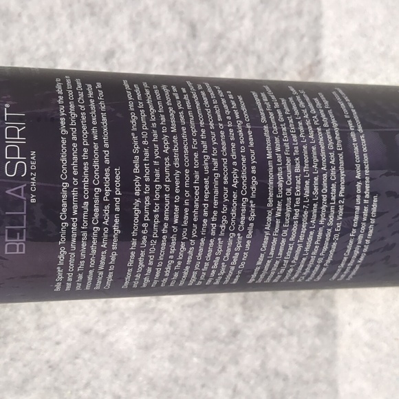 Bella Spirit by Chaz Dean indigo toning cleansing conditioner 32oz New - Picture 5 of 8